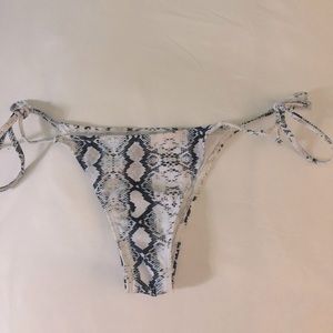 snake skin bikini bottoms